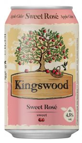 Kingswood Sweet Rosé, plech 0,33l